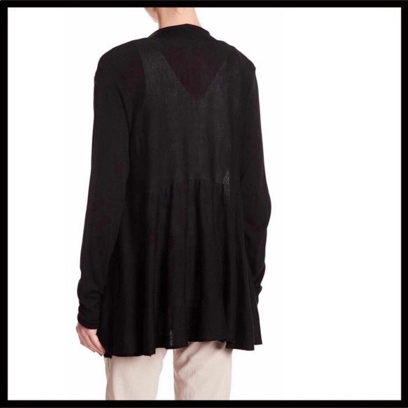 BLACK CARDIGAN DUSTER CARDI A3C - Picture 4 of 8